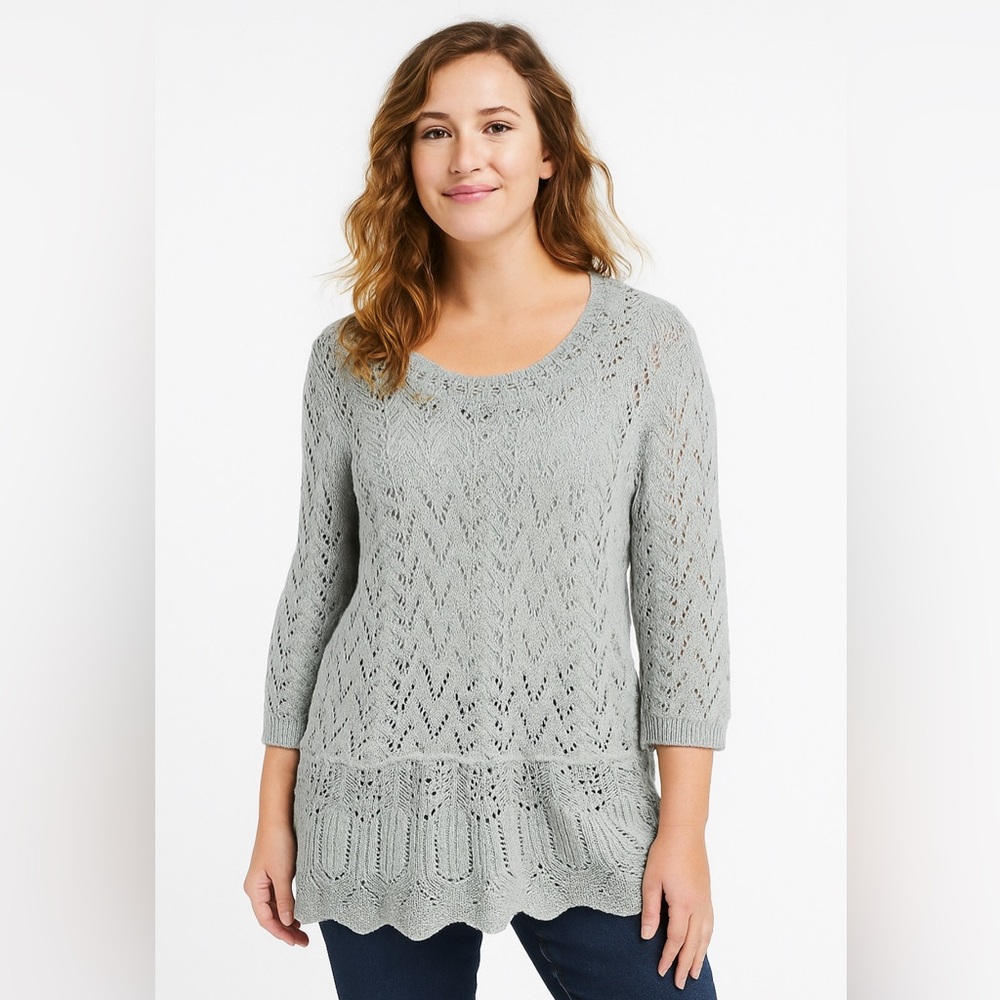 NWOT Roaman’s Women’s Grey Sweater